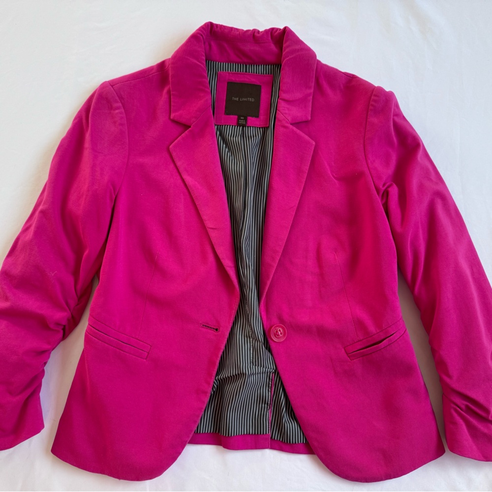 The Limited Fuchsia Blazer